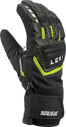 Detské lyžiarske rukavice Leki Worldcup S Junior - 5, black/ice lemon