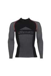 Pánske tričko Nordica PERFORMANCE LS - M/L, black/anthracite/red