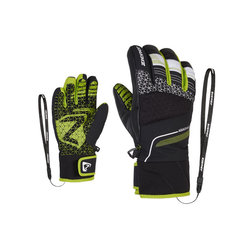 Rukavice ZIENER LONZALO AS PR JR - 5.5, black/lime