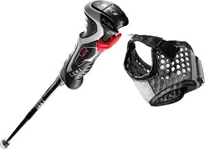 Palice LEKI Carbon 14 3D - 115, black/fluorescent red/white