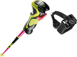 Palice LEKI WCR LITE SL 3D - 105, neón pink/black/neon yellow