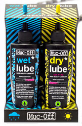 Mazivá MUC-OFF Wet+Dry Lube 120ml Twin Pack