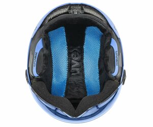 Helma UVEX ROCKET JR VISOR - 51-55, blue mat