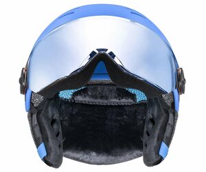 Helma UVEX ROCKET JR VISOR - 51-55, blue mat