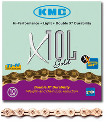 Reťaz KMC X-10 EL Gold Light 112čl.