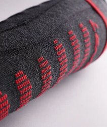 Ponožky LENZ Heat sock 5,1 toecap - 39-41, anthracite/red