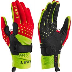 Rukavice LEKI PRC ThermoPlus SHARK W - 6, bright red/neon yellow/black