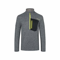 Mikina SPYDER BANDIT 1/2 ZIP - M, black/sharp lime